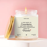 Sarcasm & Inappropriate Conversations Candle – Soy Wax | Fun Gift for Work Friends | Handcrafted in USA
