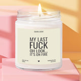 My Last F*** Soy Candle - Funny Scented Candle Gift | Handmade in the USA
